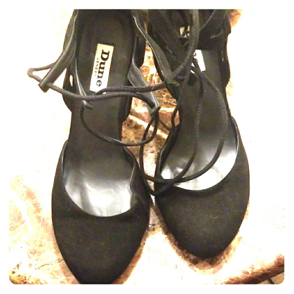 DUNE LONDON  Black strappy heels